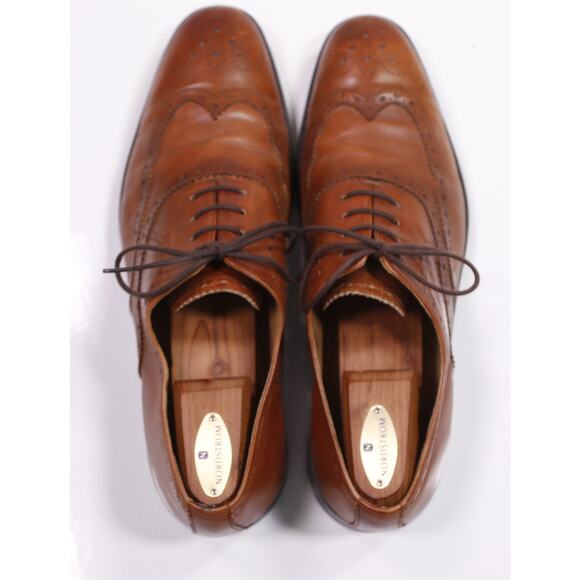 Ben Sherman Brown Wingtip Oxford Leather Dress Shoes Mens 12 main image 6